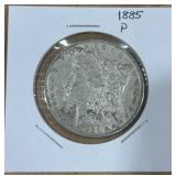 1885-P MORGAN SILVER DOLLAR