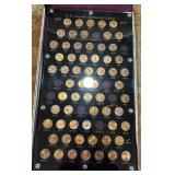 PENNIES FRAMED IN LUCITE