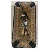 EGYPTIAN ASHTRAY HANDPAINTED ITALY