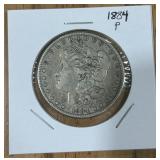 1884-P MORGAN SILVER DOLLAR