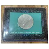 1935 PEACE SILVER DOLLAR