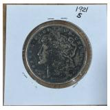 1921-S MORGAN SILVER DOLLAR