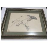 BIRD PENCIL SKETCH BY ELIZABETH DAY