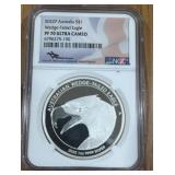 2022P AUSTRALIA 1 DOLLAR PF 70 ULTRA CAMEO