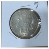 1921-P MORGAN SILVER DOLLAR