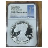 2019 AMERICAN EAGLE SILVER COIN PF69 ULTRA CAMEO