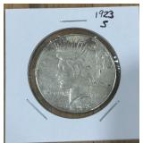 1923-S PEACE SILVER DOLLAR