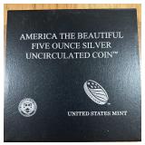 5.00  OZ 999 SILVER UNCIRCULATED COIN