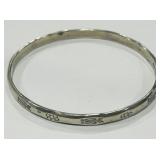 STERLING SILVER BANGLE 17.7 GRS