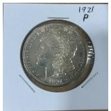 1921-P MORGAN SILVER DOLLAR