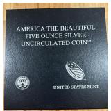 5.00  OZ 999 SILVER UNCIRCULATED COIN