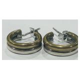 STERLING SILVER EARRINGS 8.3 GRS