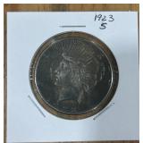 1923-S PEACE SILVER DOLLAR
