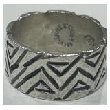 STERLING SILVER RING 6.5 GRS