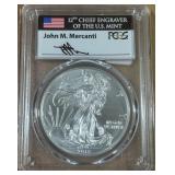 2015-W  AMERICAN EAGLE SILVER COIN SP70