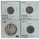 4 PCS COLLECTIBLE COINS