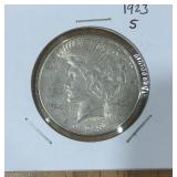 1923-S PEACE SILVER DOLLAR