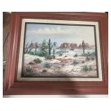 OIL PAINTING DESERT LANDSCAPE