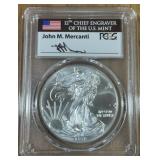 2017   AMERICAN EAGLE SILVER COIN MS70