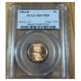 1984-D 1C MS67RD