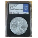 2018  AMERICANE EAGLE SILVER COIN MS70