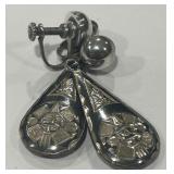 STERLING SILVER EARRINGS 7.3 GRS