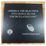5.00  OZ 999 SILVER UNCIRCULATED COIN