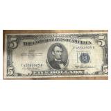 1953 5 DOLLAR US CURRENCY