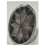 STERLING SILVER RING 32.2 GRS