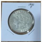 1921-P MORGAN SILVER DOLLAR