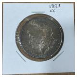 1891 CARSON CITY MORGAN SILVER DOLLAR