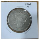 1926-S PEACE SILVER DOLLAR
