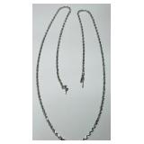 14KT WHITE GOLD 8.35GRS 22INCH ROPE CHAIN