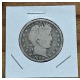 1900 BARBER HALF DOLLAR