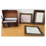 M - DECORATIVE MAIL ORGANIZER, FRAMED KEEPSAKES