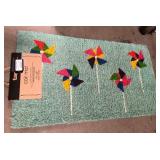 43 - TAG COIR PINWHEELS DOOR MAT (S118)