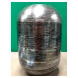 43 - SILVER-TONE DECORATIVE VASE (S162)