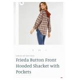 9 - COCO+CARMEN FRIEDA HOODED SHACKET SIZE S/M