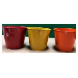 43 - THREE GARDENING PLANTER POTS (S82)