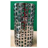 43 - THREE HANDS PIERCED CERAMIC VASE (P18)