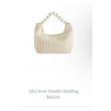9 - SHIRALEAH BEAD HANDLE HAND BAG (E145)