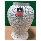 43 - THREE HANDS PIERCED CERAMIC VASE (P24)
