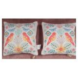 9 - LOT OF TWO ACCENT PILLOWS (F100)