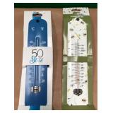 43 - TWO 50 SHADES OF BLUE TEMPERATURE GAUGES