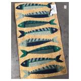 43 - NAUTICAL FISH COIR DOORMAT