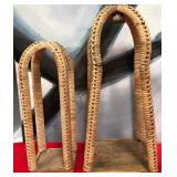 43 - WOVEN WOOD DISPLAY ARCHES