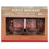 43 - WMC ACRYLIC DRINKWARE SET OF 4(C189)