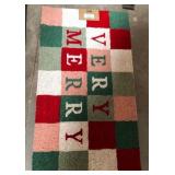 43 - TAG COIR VERY MERRY DOOR MAT (S127)