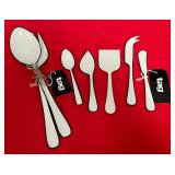 43 - MODERN ENAMEL SERVING UTENSILS (C134)