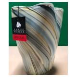 43 - THREE HANDS ART GLASS VASE (S7)